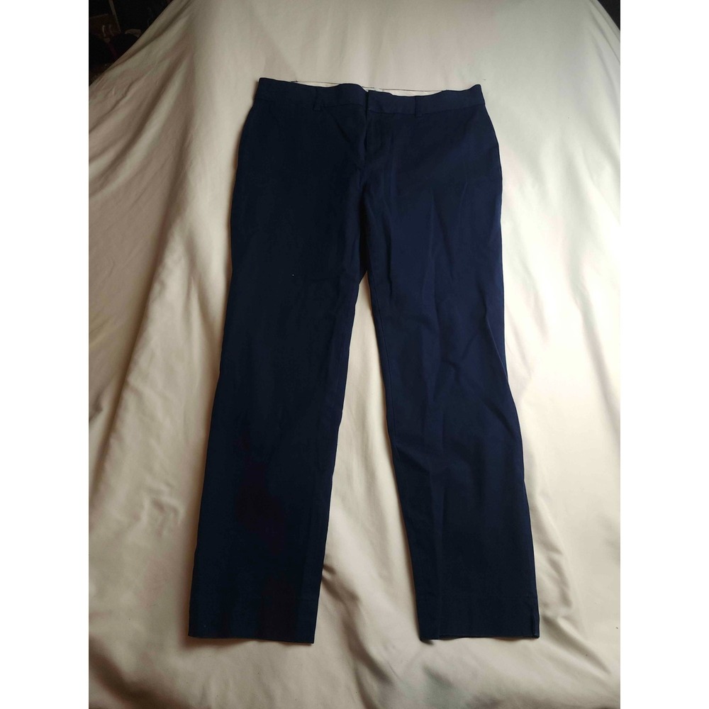 Crown & Ivy Cary Pants Womens 12 Blue Office Siren Professional Smart Casual